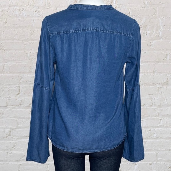 Harper Francesca's denim tie top NWT Small - Picture 3 of 8
